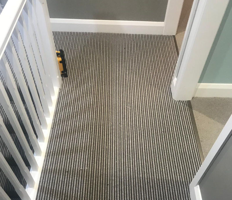 Stripy Staircase Installation In Holloway - Carpet - Residential