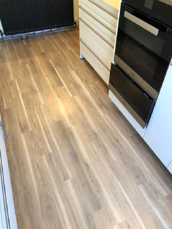 Amtico Spacia Canopy Oak Vinyl Wood Effect Flooring Installed in Barnes 2