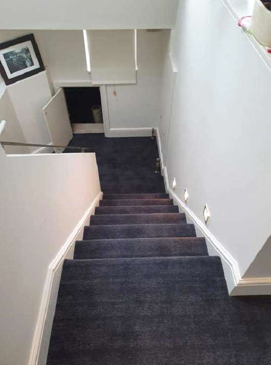 Dark carpet installed to premises in Barnes 3