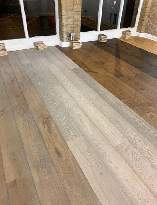 Staki wood floors installed to own Islington Flooring showroom 2