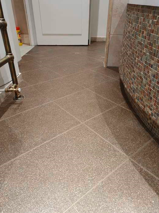 Amtico Spacia Ridge Shell Luxury Vinyl Tile Installed in Barnes