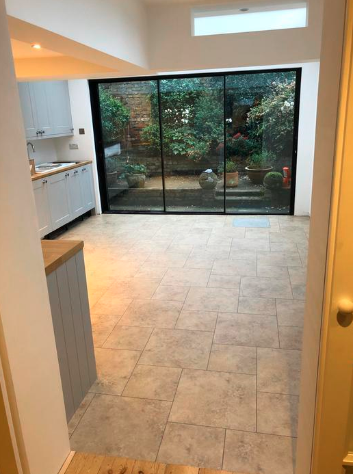 Amtico Signature Kura Caraway Luxury Vinyl Tile Flooring Installed in Islington 3