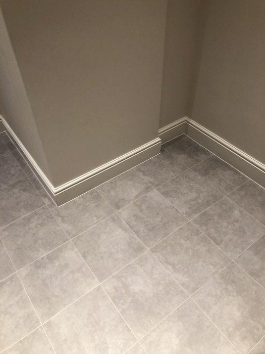 Amtico Spacia Plaza Concrete Luxury Vinyl Tile Installed in Southwark 4