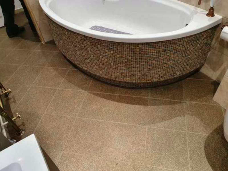 Amtico Spacia Ridge Shell Luxury Vinyl Tile Installed in Barnes - Amtico Flooring - Commercial