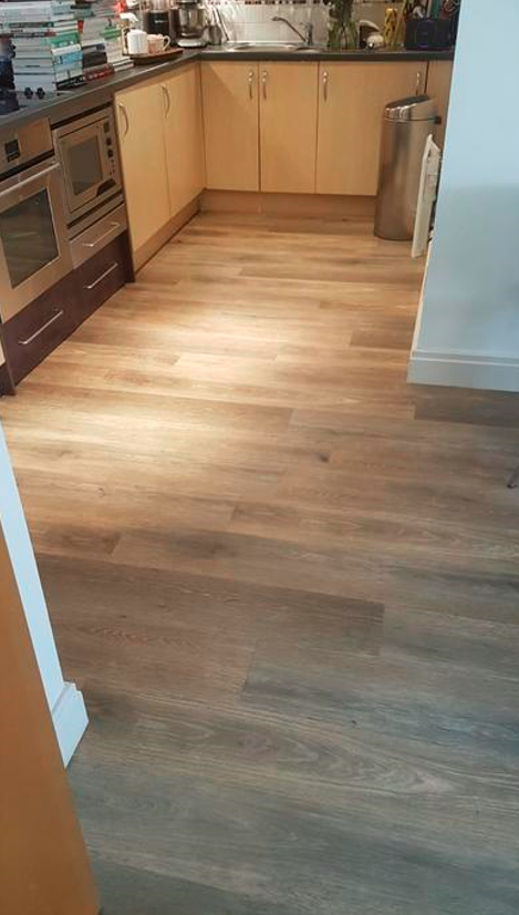 Install Amtico Spacia Hampton Oak Luxury Vinyl Tile Flooring Installed 3