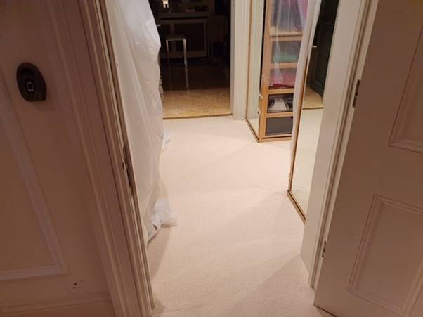 Westex Natural Loop Briar Soya Wool Loop Carpet Installed in Brixton 2