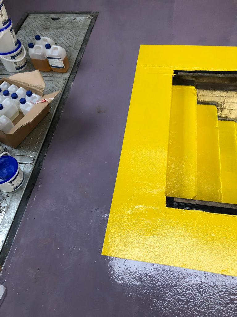 Vanguard Contracts to carry out the refurbishment of a 1200m2 Multi brand workshop floor at F G Barnes Guildford 10