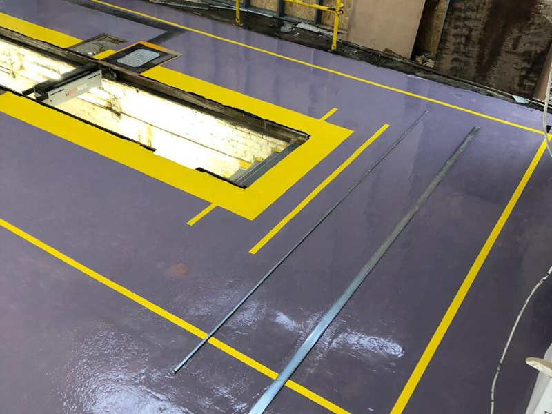 Vanguard Contracts to Carry out the Refurbishment of a 1200m2 Multi Brand Workshop Floor at F G Barnes Guildford, Altro, Safety Flooring, Re