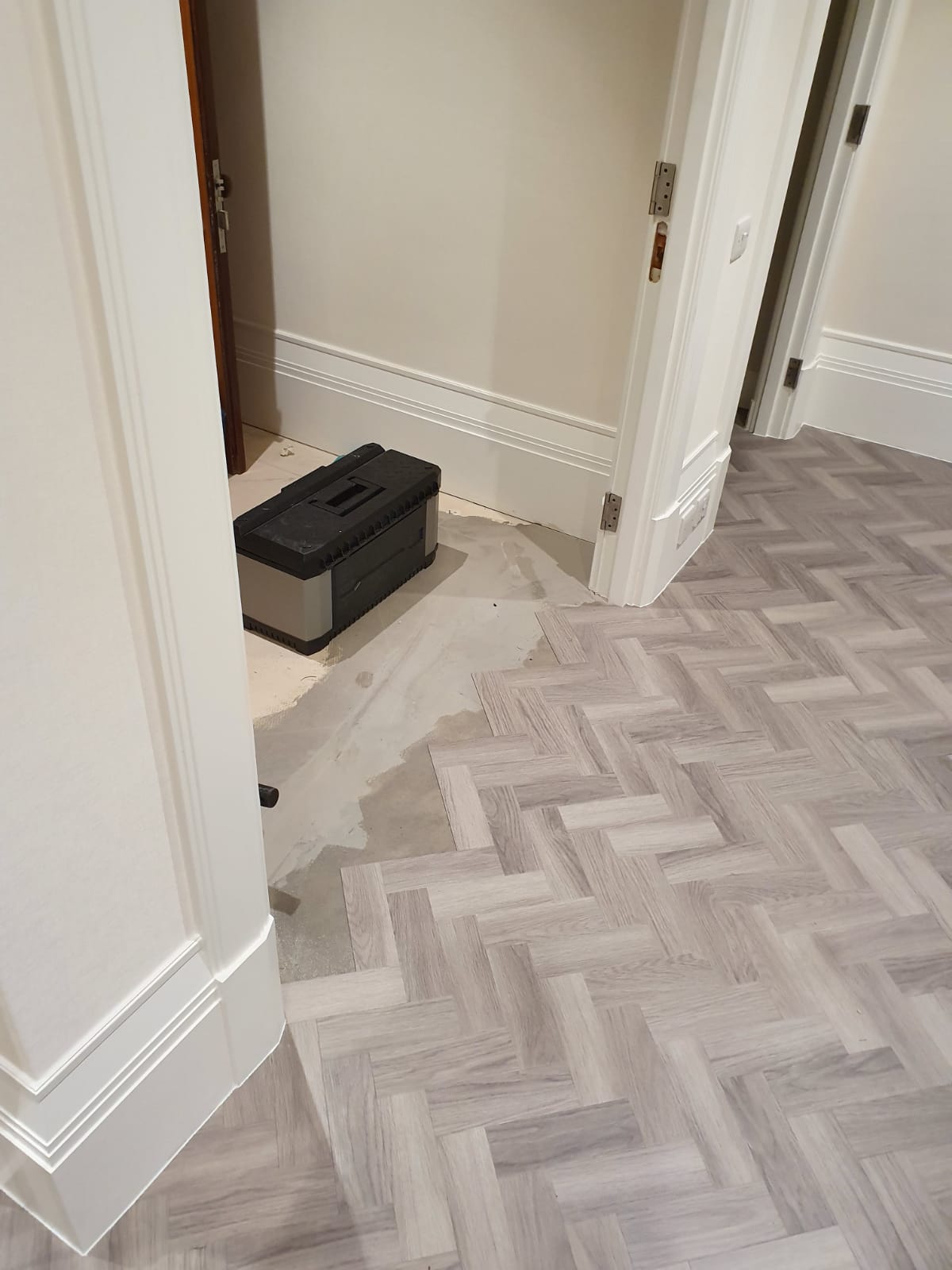 Amtico Spacia Nordic Oak in Herringbone Design to Premises 2