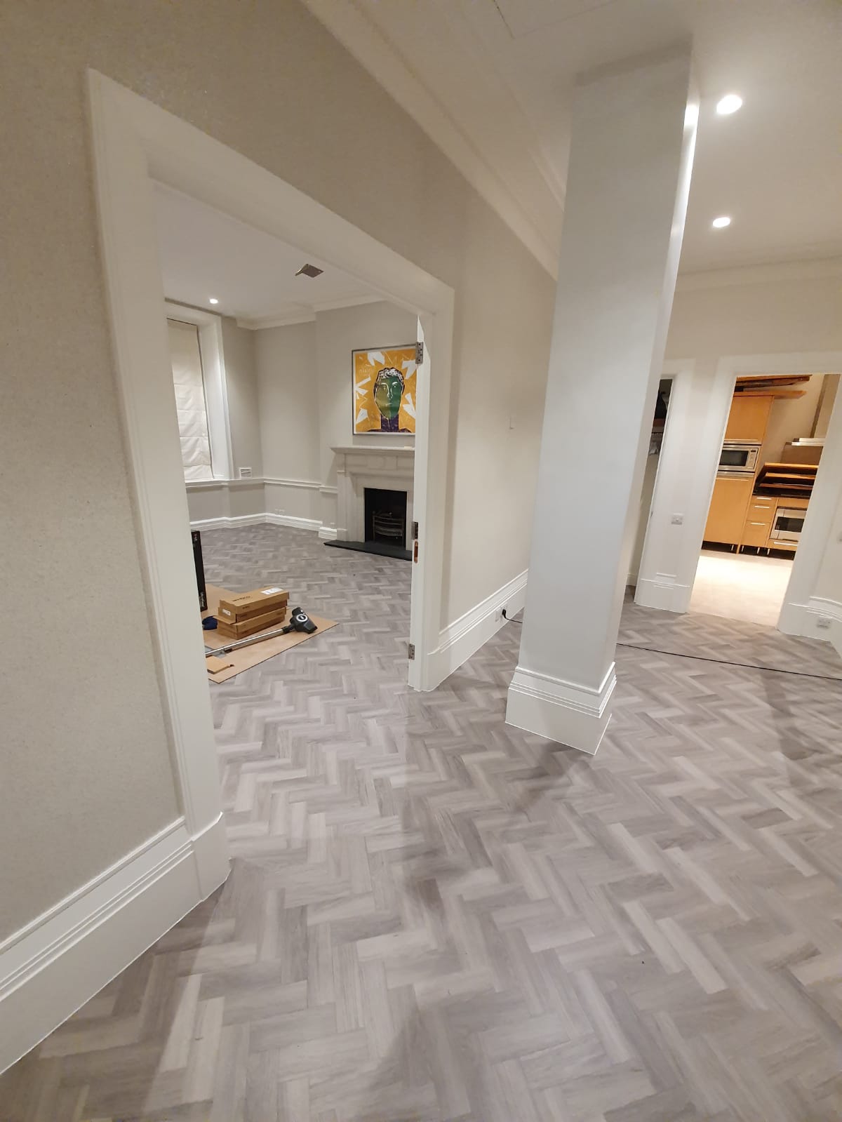 Amtico Spacia Nordic Oak in Herringbone Design to Premises 5