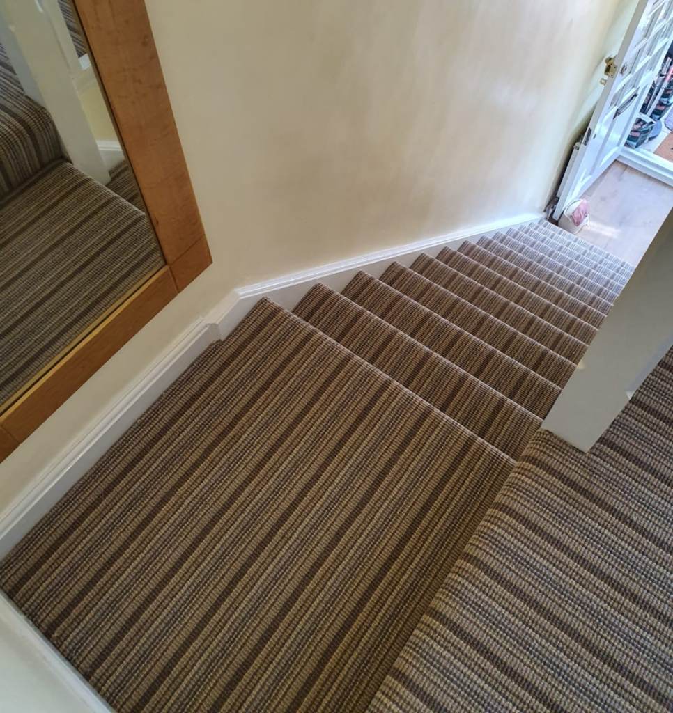 Stripy Brown Carpet in Kilburn, Home, overview