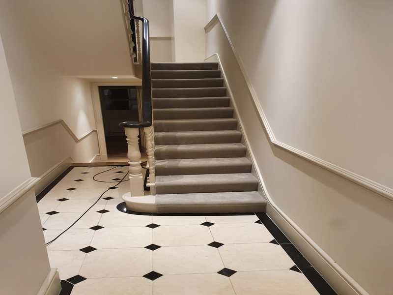 Grey Velvet Carpet To Stairs In Putney - Carpet - Putney - Residential