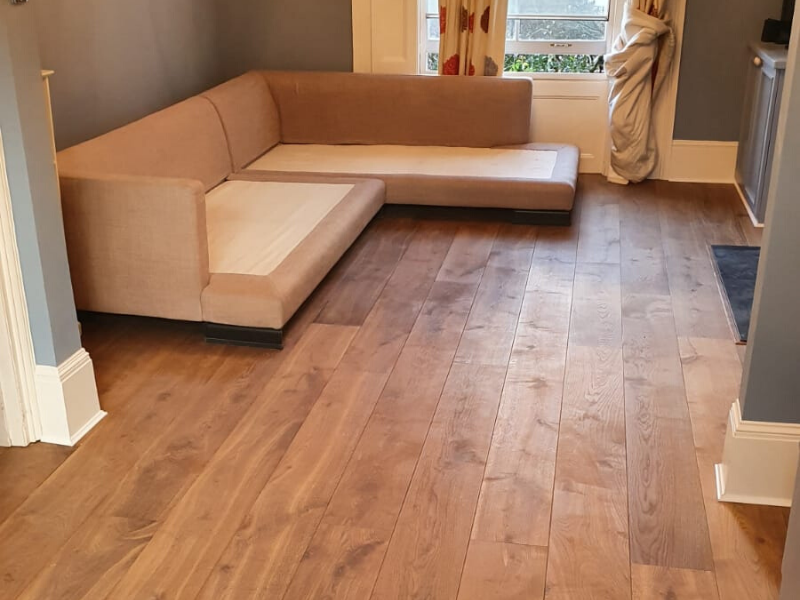 Staki Smoked & Oiled Wood Flooring Installation - Wood Flooring - Ealing - Residential