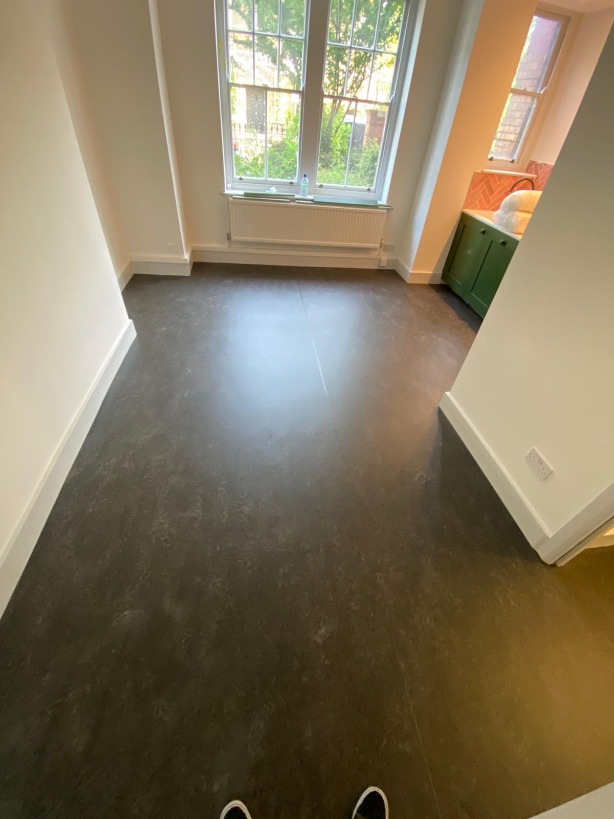 Marmoleum Dark Bistre Flooring In Islington 2