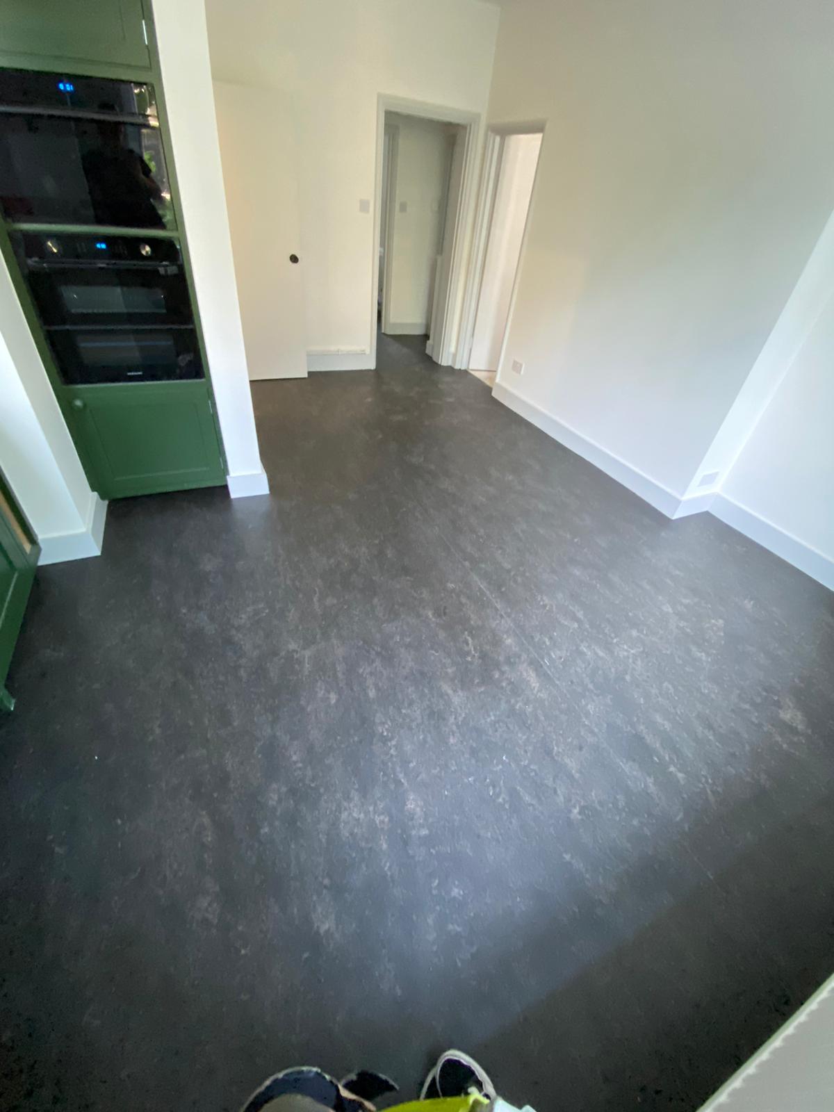 Marmoleum Dark Bistre Flooring In Islington 5