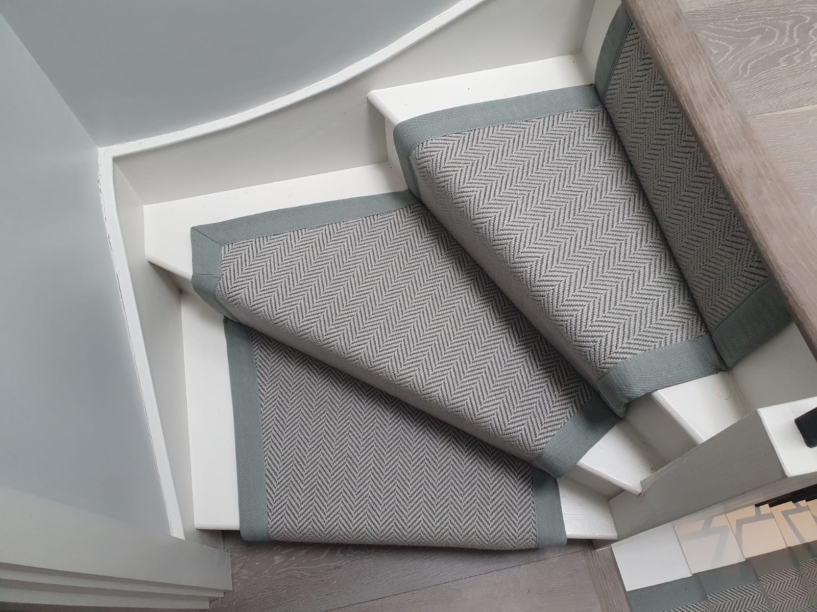 Iconic Fine Herringbone Heston Carpet in Hampstead 1