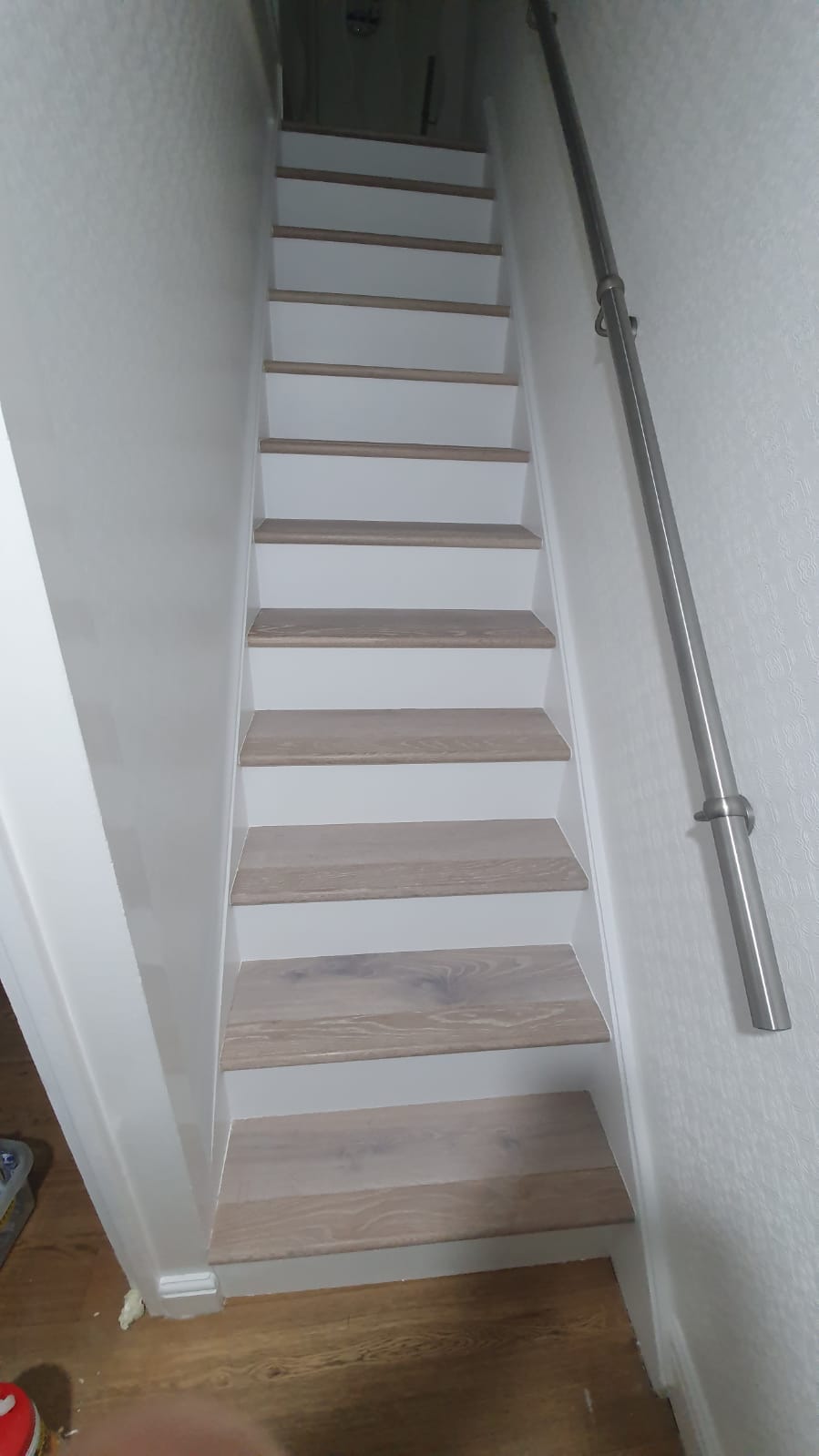 Staki Oak White & Brushed Oil Wood Flooringin Kensington 3