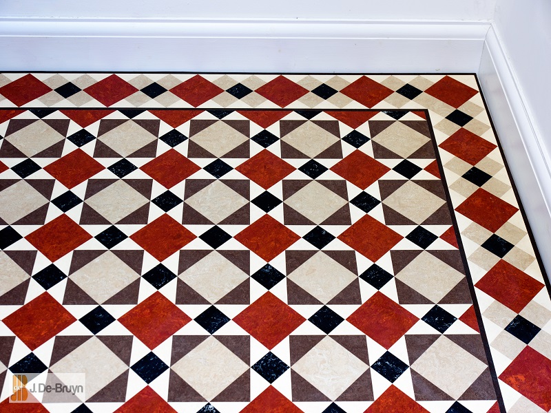 Marmoleum RD113 Paired With RDB206 Borders - Guide - Marmoleum Flooring
