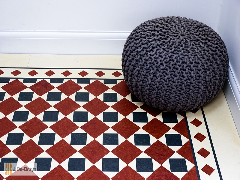 Marmoleum RD120 Paired With RDB210 Borders - News - Marmoleum Flooring