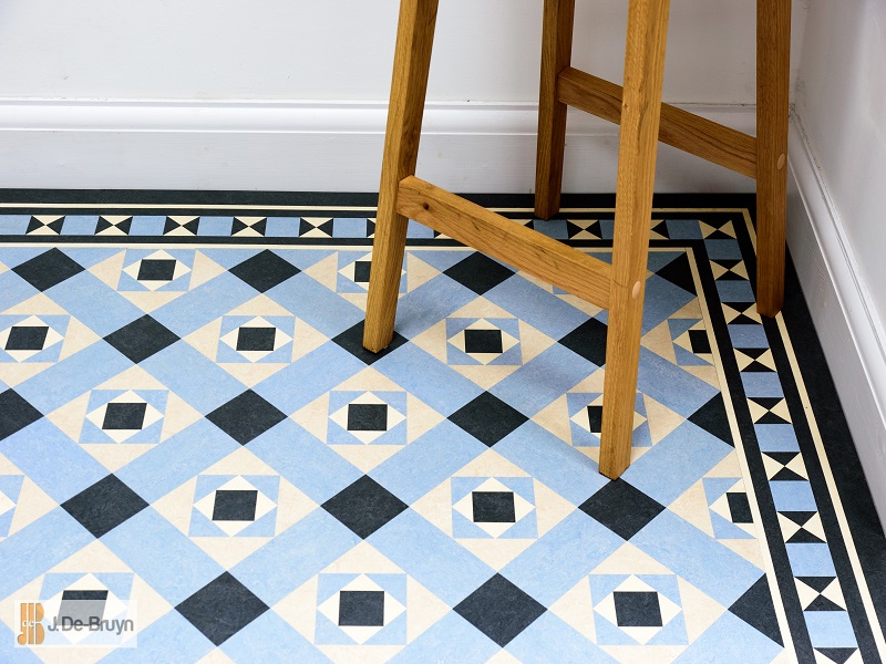 Marmoleum RD121 Paired With RDB202 Borders - Guide - Marmoleum Flooring