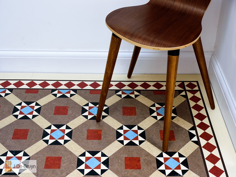 Marmoleum RD123 Paired With RDB205, overview