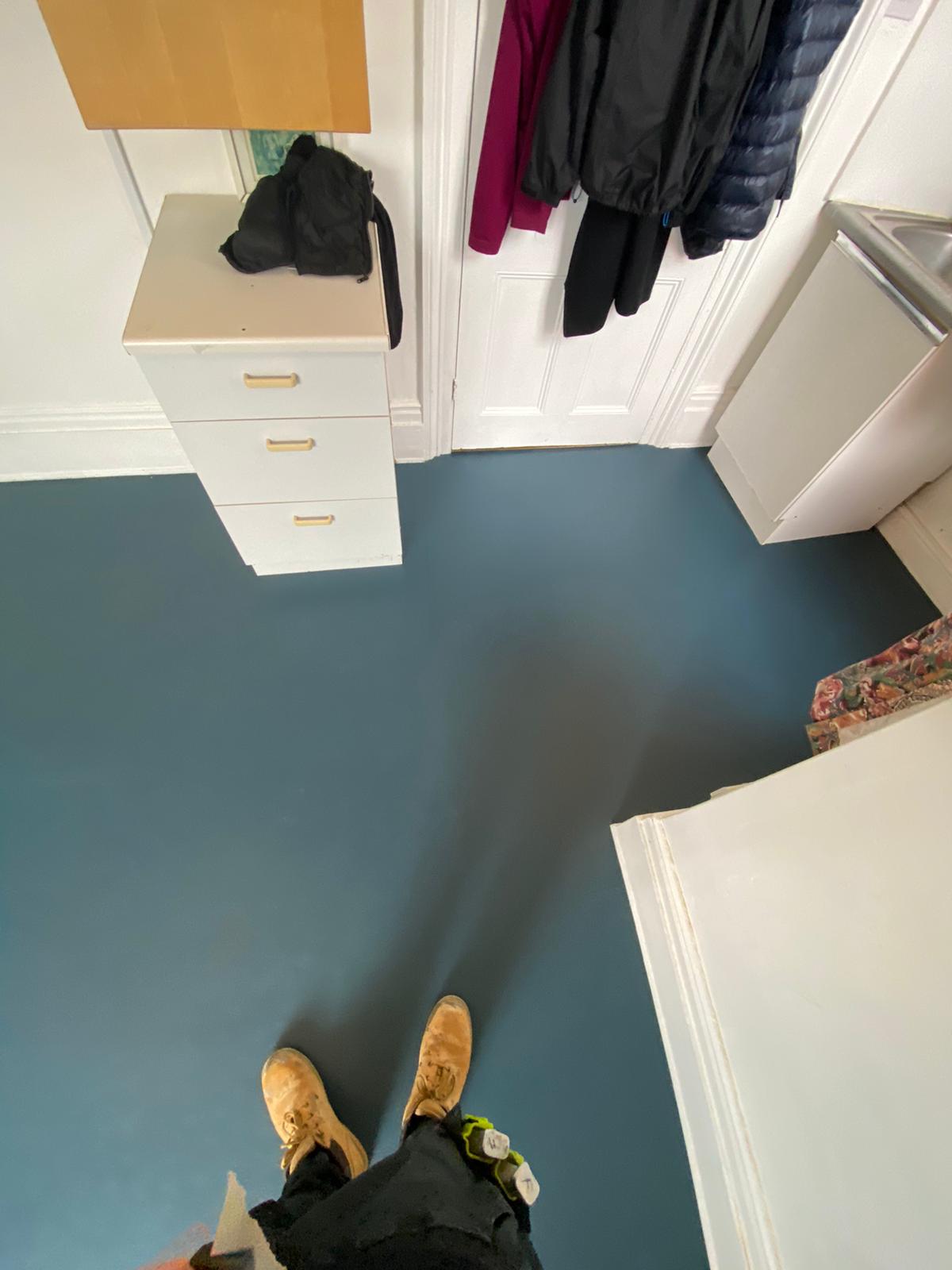 Marmoleum Walton Petrol Linoleum Flooring In Ealing 4