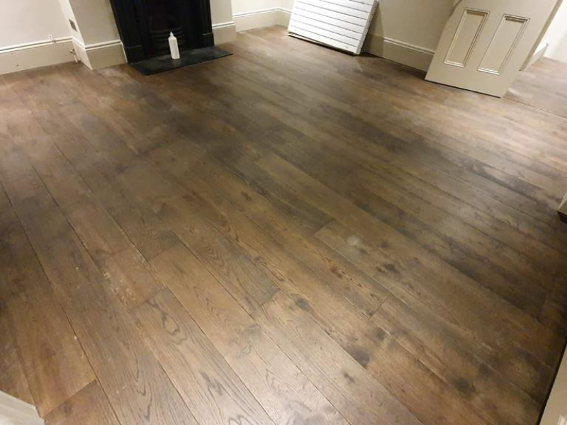 Staki Oak Ebony Wood Flooring in Pimlico, Home