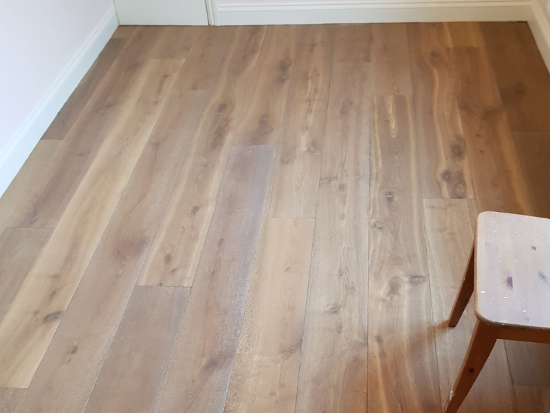 Staki Oak Tobacco Wood Flooring in Clapham, Home