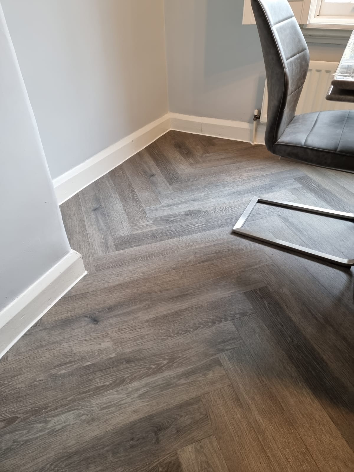 Amtico Spacia Sash Oak to Premises in Herringbone Design 2