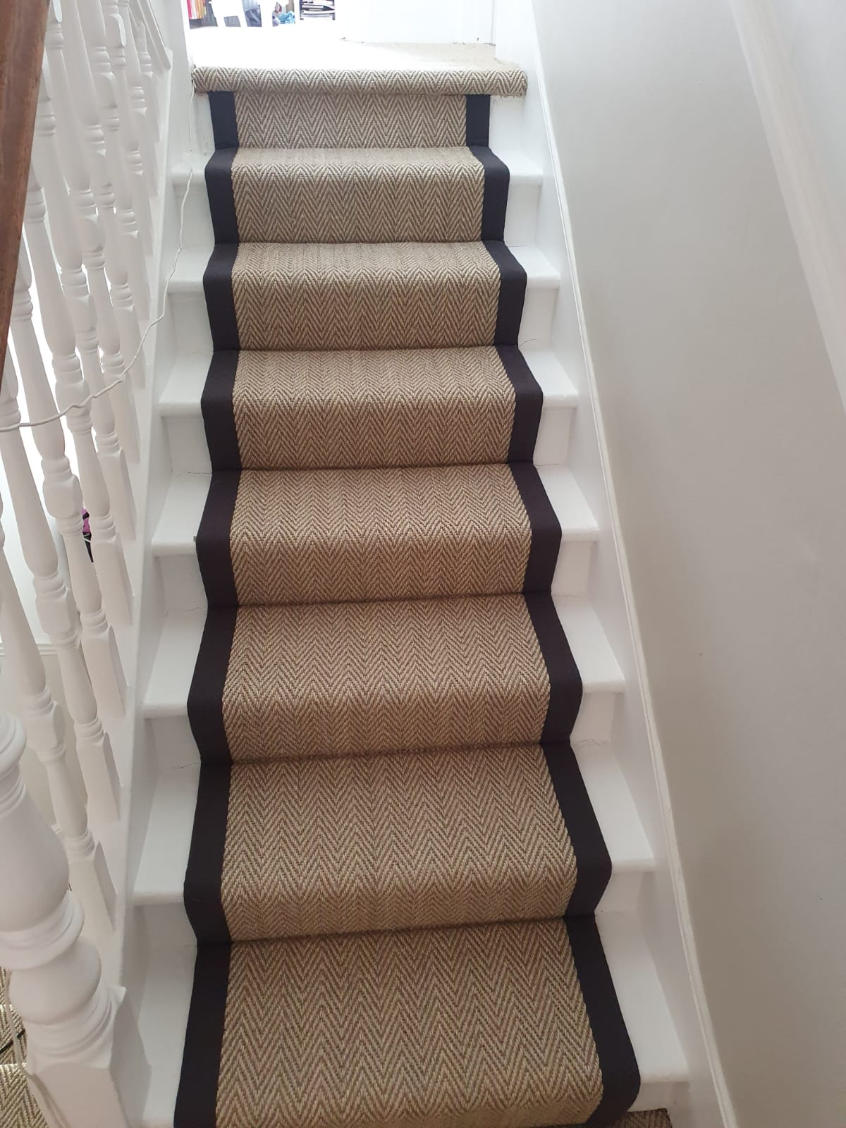 Crucial Trading Grand Herringbone Pearl Carpet in Islington 5