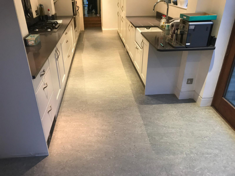 Marmoleum Marbled Mist Grey 3032 Linoleum Flooring in Kensington, Home