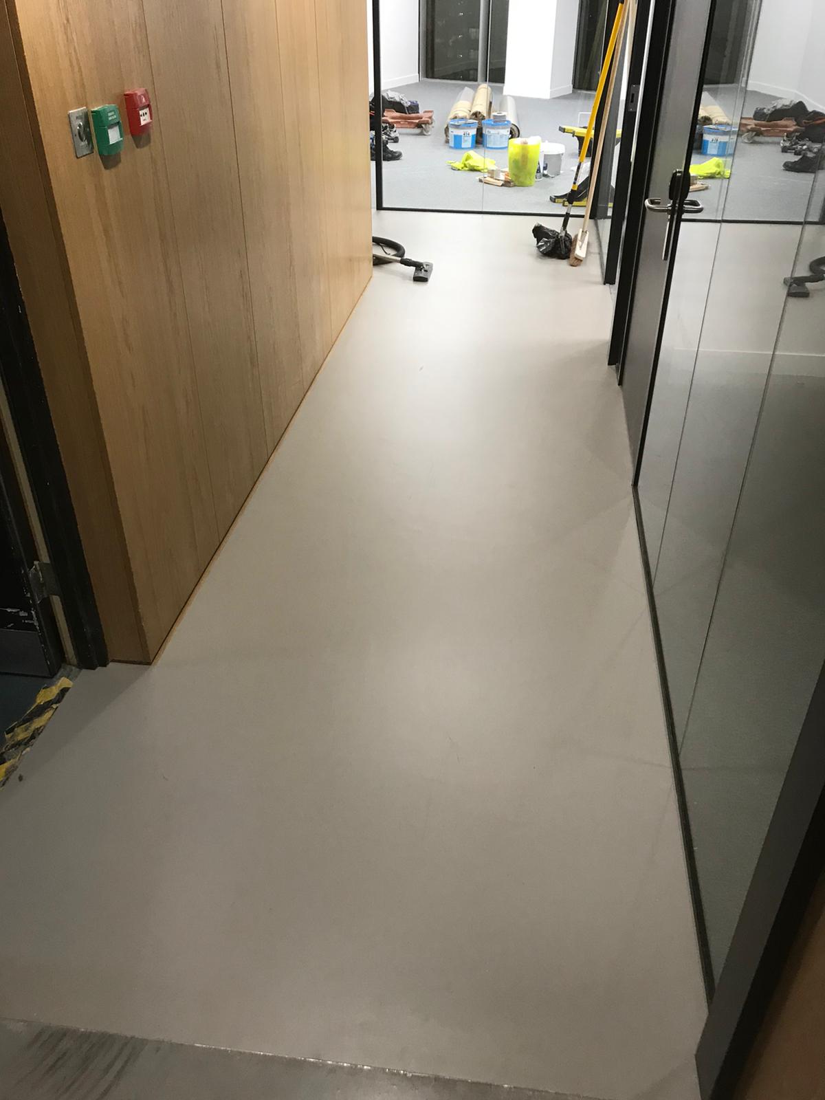 Marmoleum Solid 171 Cement Linoleum Flooring 1