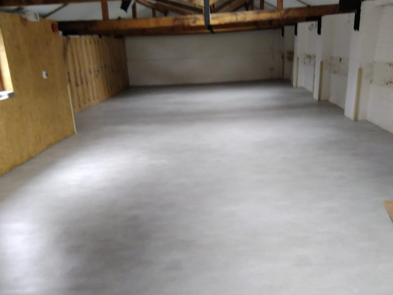 Polyflor Silentflor 9969 Light Industrial Concrete Flooring Installation in London, Vinyl Flooring, Home