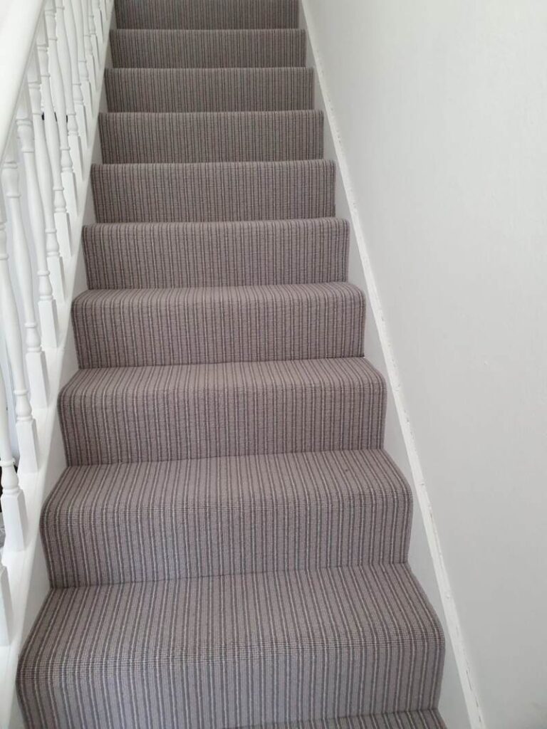 Cormar Carpets Avebury Stanton Stripe Installation in Kings Cross, Carpet, Home