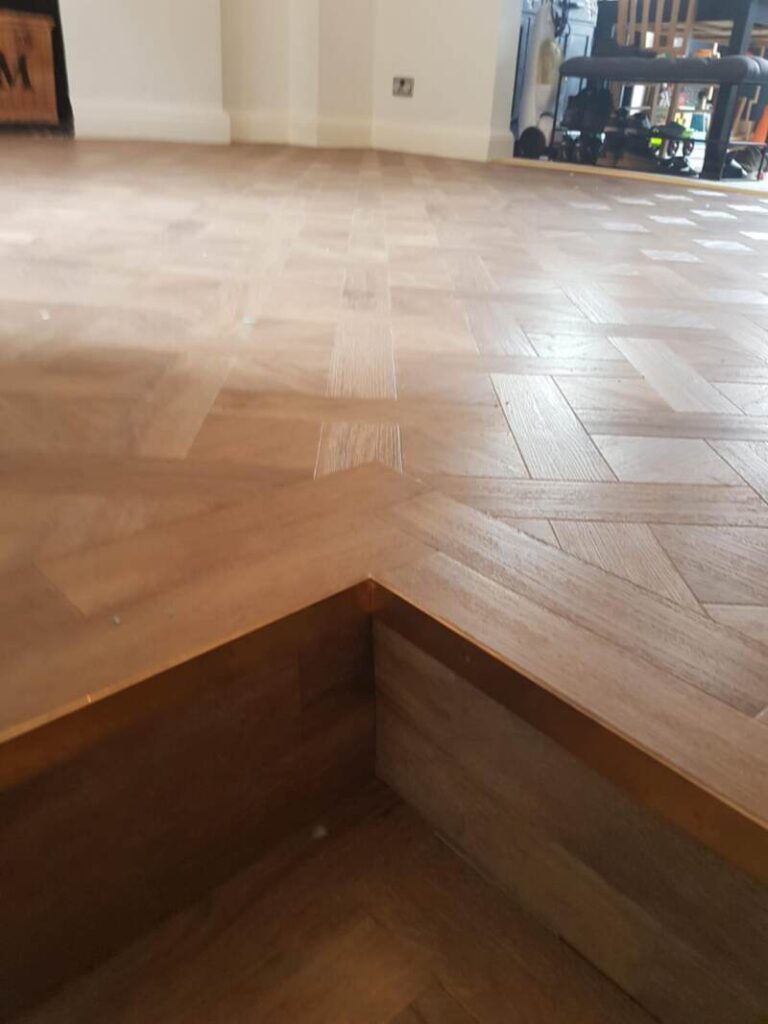 Amtico Signature Brushed Oak Design Basket Weave Installation in Knightsbridge Wood Flooring - Amtico Flooring - Carpet - Wood Flooring
