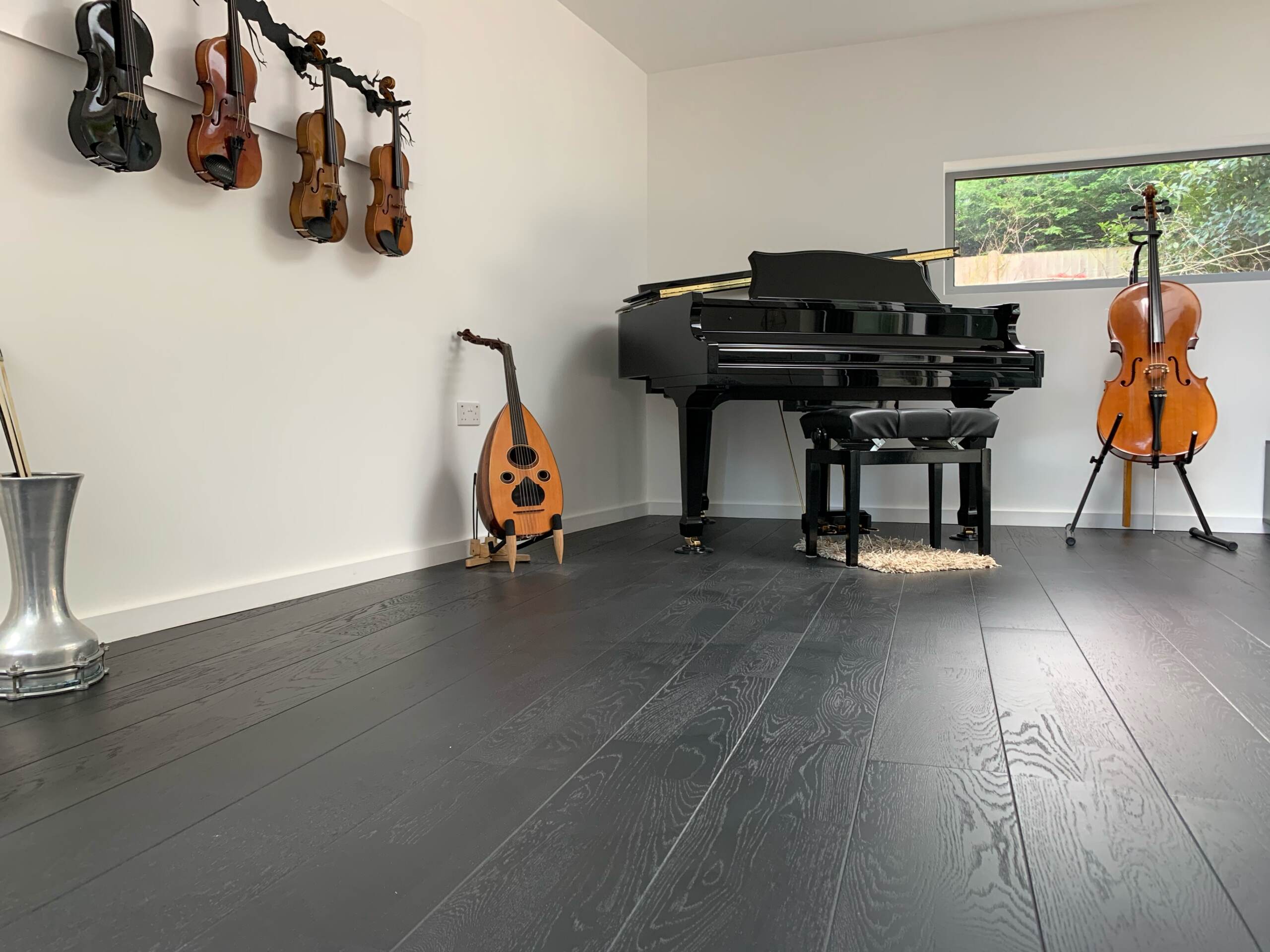 Kahrs Oak Nouveau Charcoal Matt Lacquered Wood Installation 1