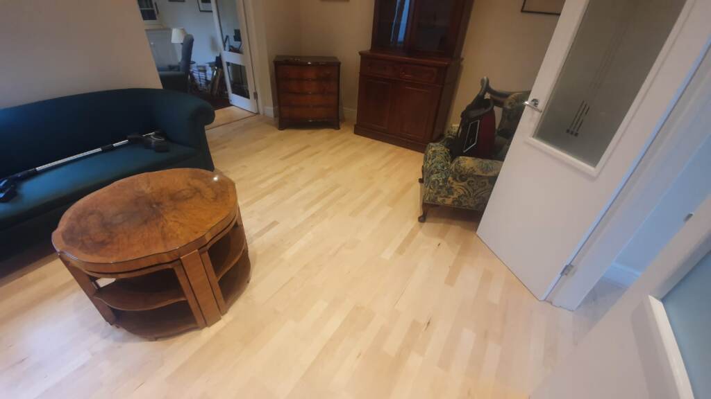 Boen Canadian Maple 3-Strip Wood Flooring in Canary Wharf, Home