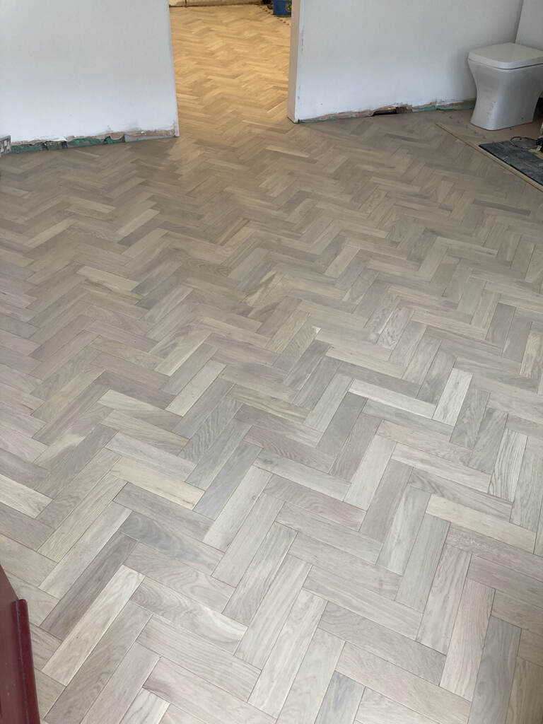 Herringbone Wood Flooring in Chelsea, Home