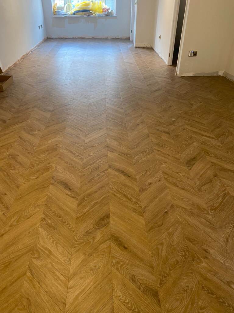 Amtico Signature Pleat Salted Oak Installation in Croydon Wood Flooring - Amtico Flooring - Carpet - Wood Flooring