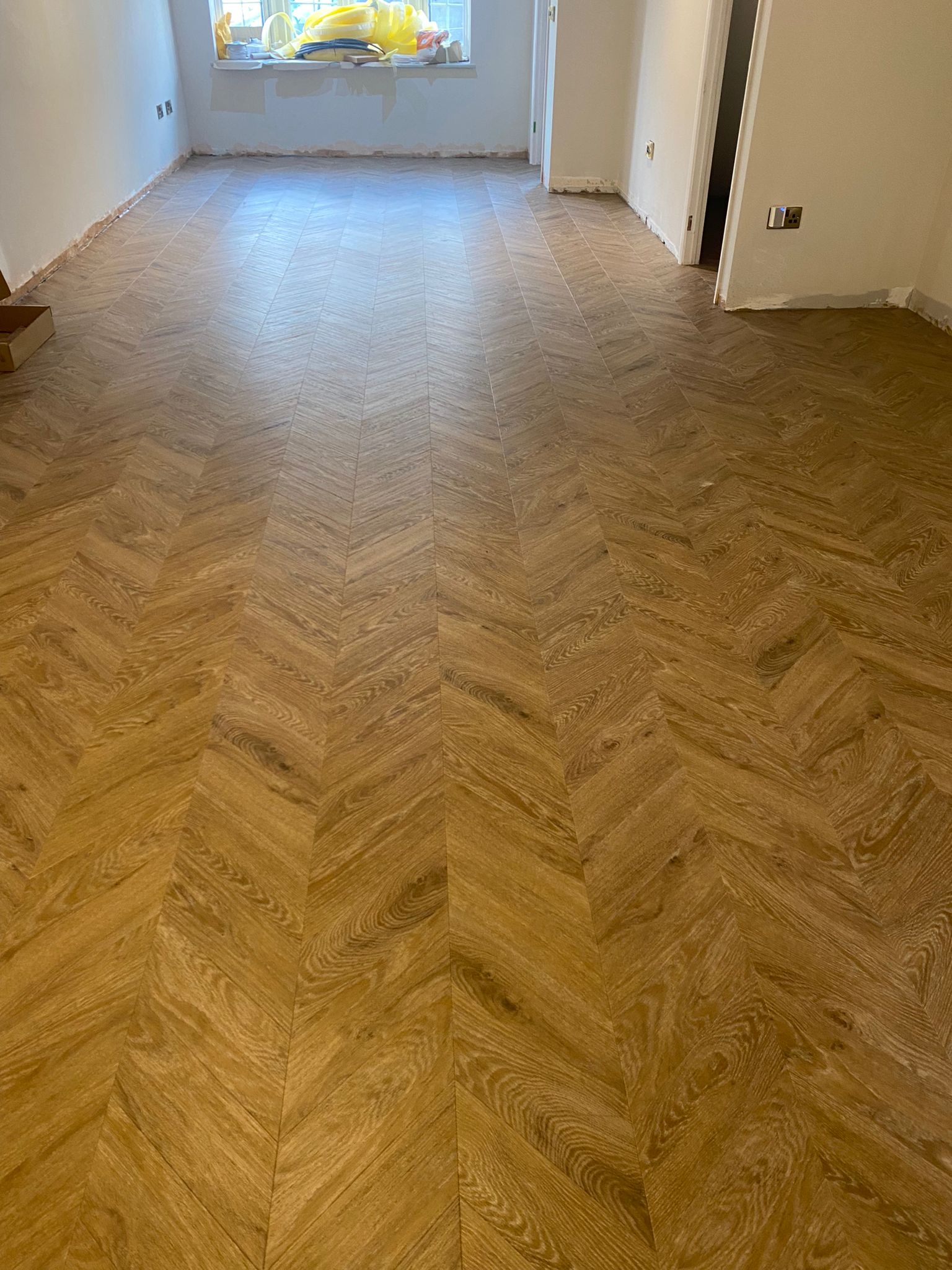 Amtico Signature Pleat Salted Oak Installation in Croydon Wood Flooring - Amtico Flooring - Carpet - Wood Flooring