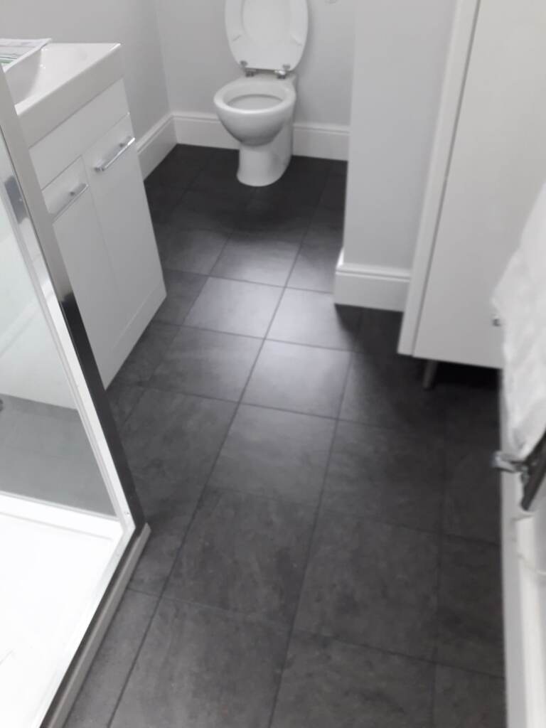 Amtico Signature Stria Volcanic Installation in Hampstead, Luxury Vinyl Tile (LVT) Flooring, Home