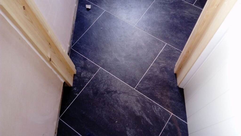 Amtico Spacia Monmouth Slate Installation in Borough, Luxury Vinyl Tile (LVT) Flooring, Home