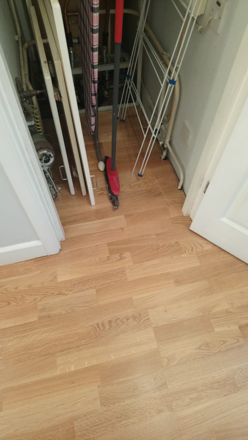 Boen 3-strip Oak Andante wood flooring installation Chiswick-0