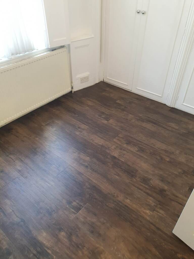 Amtico Spacia Rustic Barn Wood Installation in Mayfair, Luxury Vinyl Tile (LVT) Flooring, Home