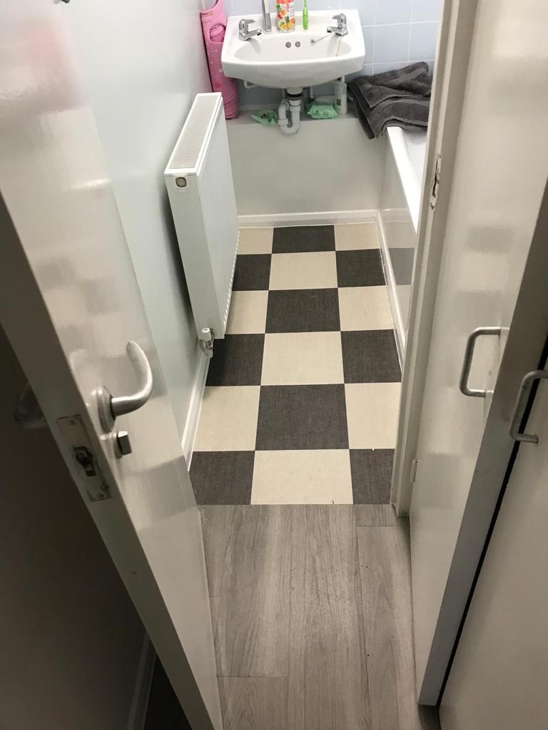 Amtico Spacia Sift Stone Clay & Sift Stone Canvas Installation in Paddington Carpet - Amtico Flooring - Carpet - Vinyl Flooring