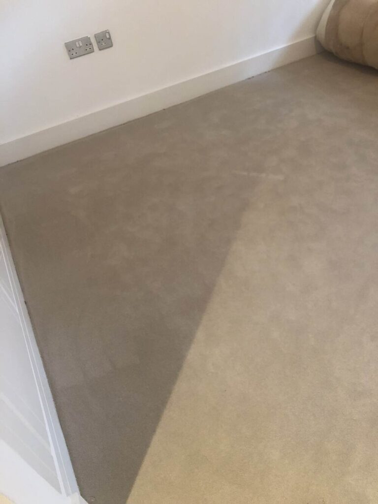 Cavalier Carpets Cartouche Velvet Canvas Installation in Battersea, Carpet, Home