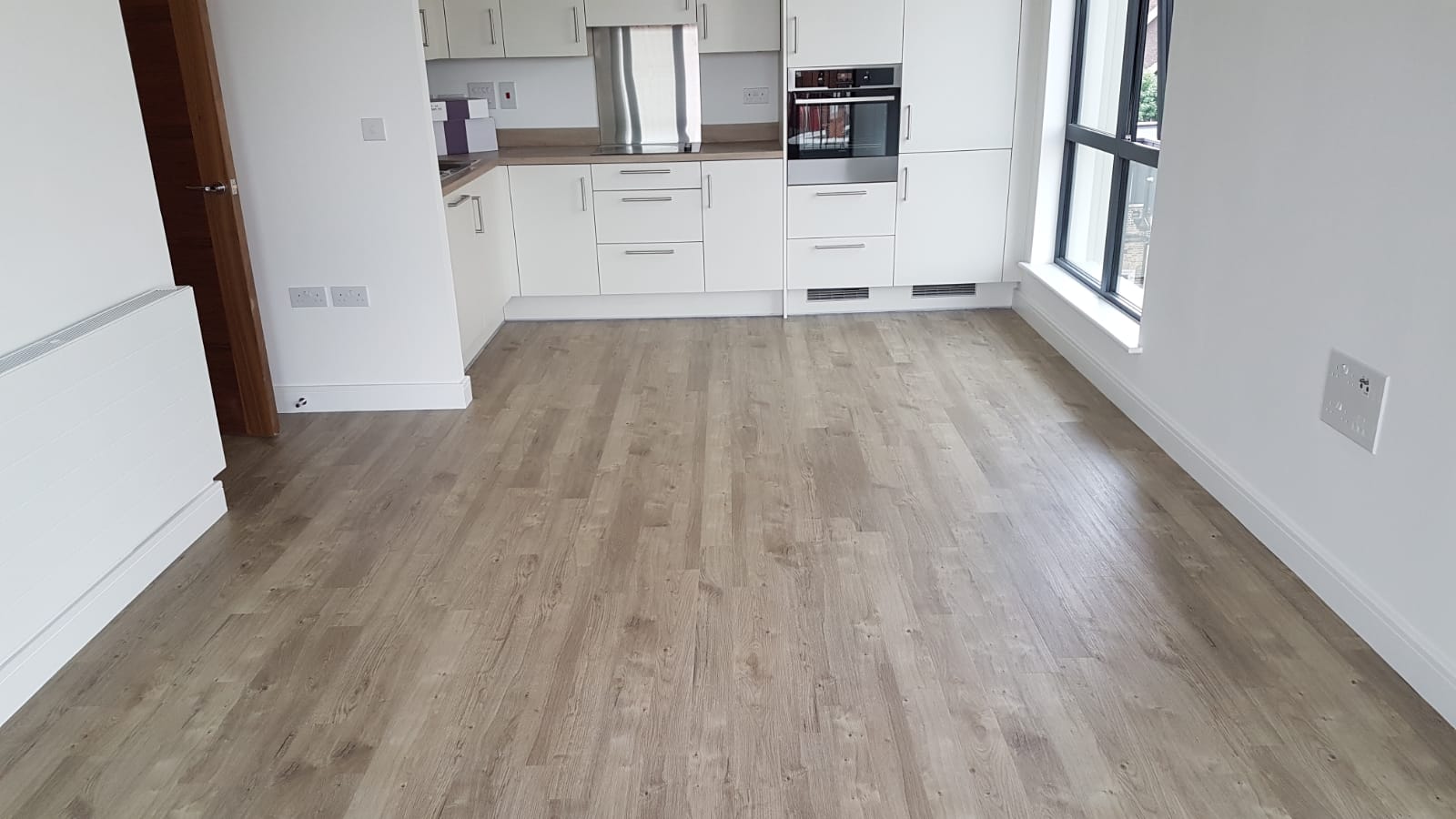 Amtico Spacia Sun Bleached Oak Installation in Borough Wood Flooring - Amtico Flooring - Carpet - Wood Flooring