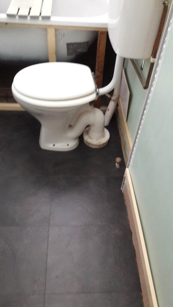 Amtico Spacia Wave Slate Black Installation in Pimlico, Luxury Vinyl Tile (LVT) Flooring, Home