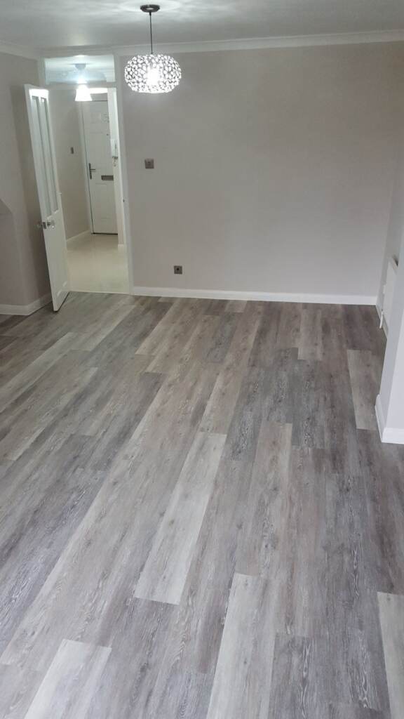 Amtico Spacia Weathered Oak Fitting in Balham, Luxury Vinyl Tile (LVT) Flooring, Wood Flooring, Home