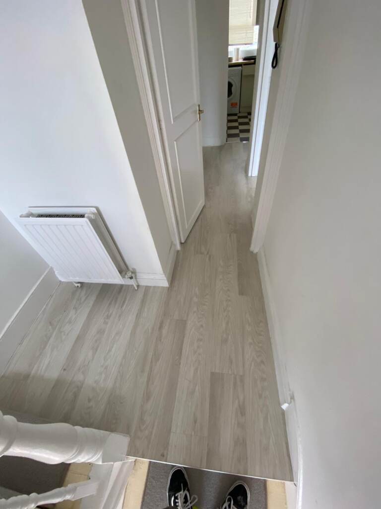 Amtico Spacia White Oak Installation in Notting Hill Wood Flooring - Amtico Flooring - Carpet - Wood Flooring